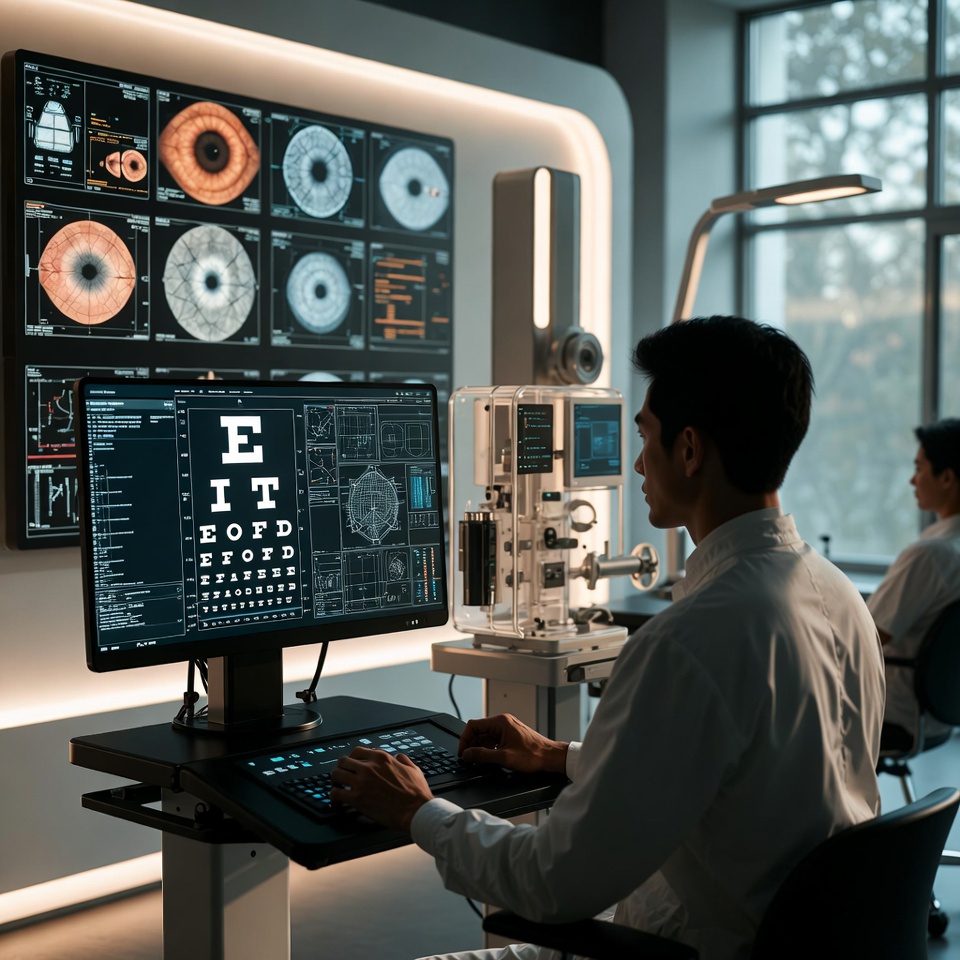 1. Akių diagnostika: Nuo lazerių iki dirbtinio intelekto! 2. Kaip modernios technologijos keičia akių diagnostiką? 3. Regėjimo stebuklai: innovatyvūs akių tyrimų metodai 4. Dirbtinis intelektas akių diagnostikoje: ateities sprendimai 5. Šiuolaikiniai akių tyrimai: kas išties nutinka jūsų akyje? 6. Naujoviškos akių diagnostikos paslaptys ir jūsų regėjimas 7. Optometrijos centrai: Jūsų regėjimo draugai 8. 3D technologijos: Individualus akinių pritaikymas jūsų akims 9. Kodėl rinktis modernią akių diagnostiką? Rizikų mažinimas 10. Lazerinė regos korekcija: Ar tai jūsų sprendimas? 11. Savalaikė akių diagnostika – raktas į sveiką regėjimą 12. Šiuolaikinė akių klinika: daugiau nei tik diagnozė 13. Akių sveikatos ateitis: kaip dirbtinis intelektas padeda? 14. Kaip naujos technologijos pakeis akių gydymą? 15. Diabetinė retinopatija: ankstyva diagnostika išgelbėti! 16. Mažai